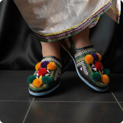 بابوش أمازيغي تقليدي مطرز باليد