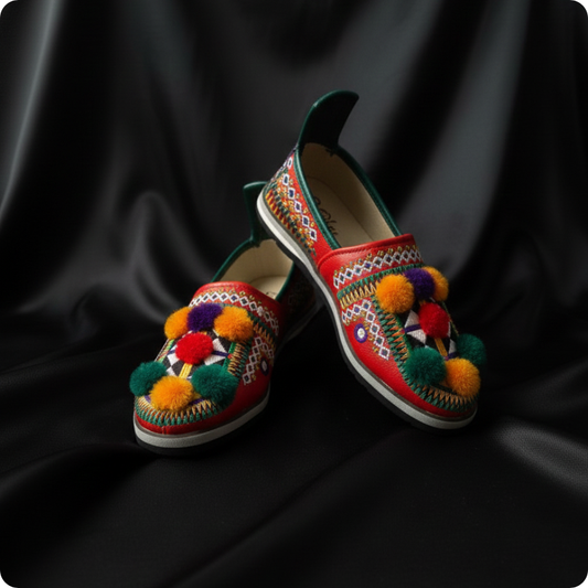 بابوش أمازيغي تقليدي مطرز باليد