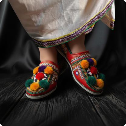 بابوش أمازيغي تقليدي مطرز باليد